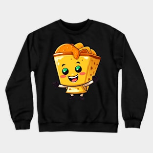 kawaii Taco cehees T-Shirt cute potatofood funny Crewneck Sweatshirt